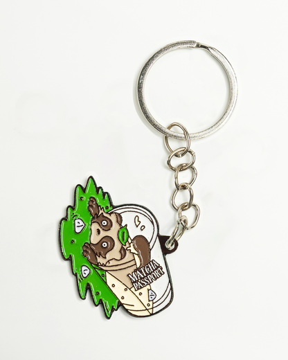 Matcha Passport Keychain